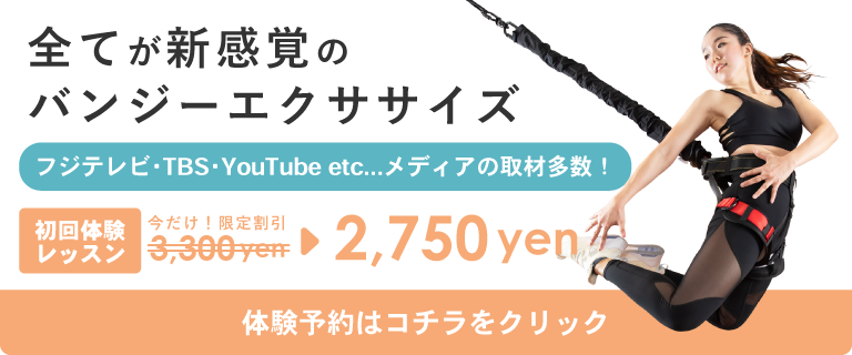 全てが新感覚のバンジーエクササイズ